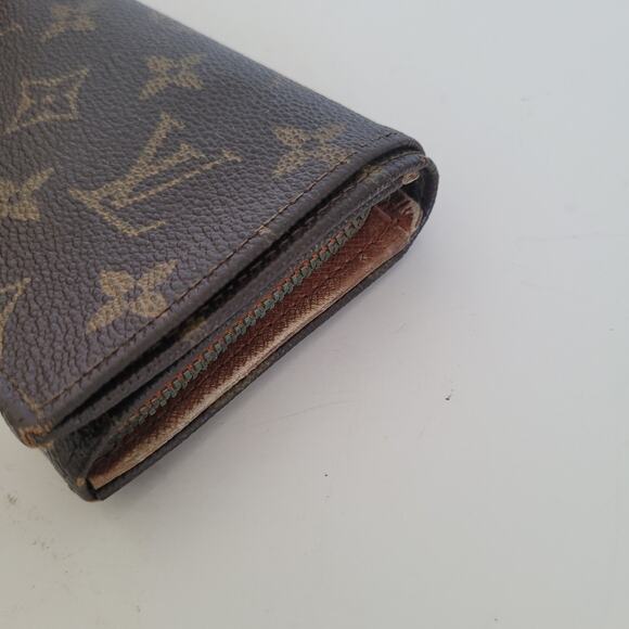 Louis Vuitton LV Portefeuille Tresor Bifold Wallet Medium Monogram Brown Vintage - Picture 14 of 14